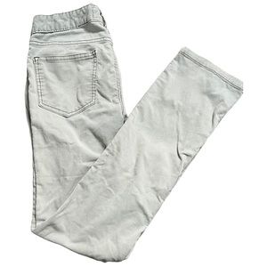 Pilcro & The Letterpress Grey Vintage Slim Corduroy Straight Leg Jeans Size 27
